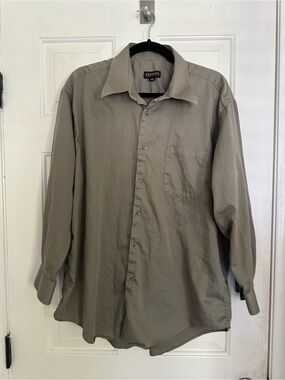 Zanzara Men's Taupe Long-Sleeve Dress Shirt